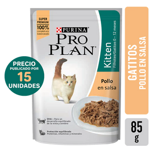 Purina® Pro Plan® Kitten Chicken 15x85gr - Gatos